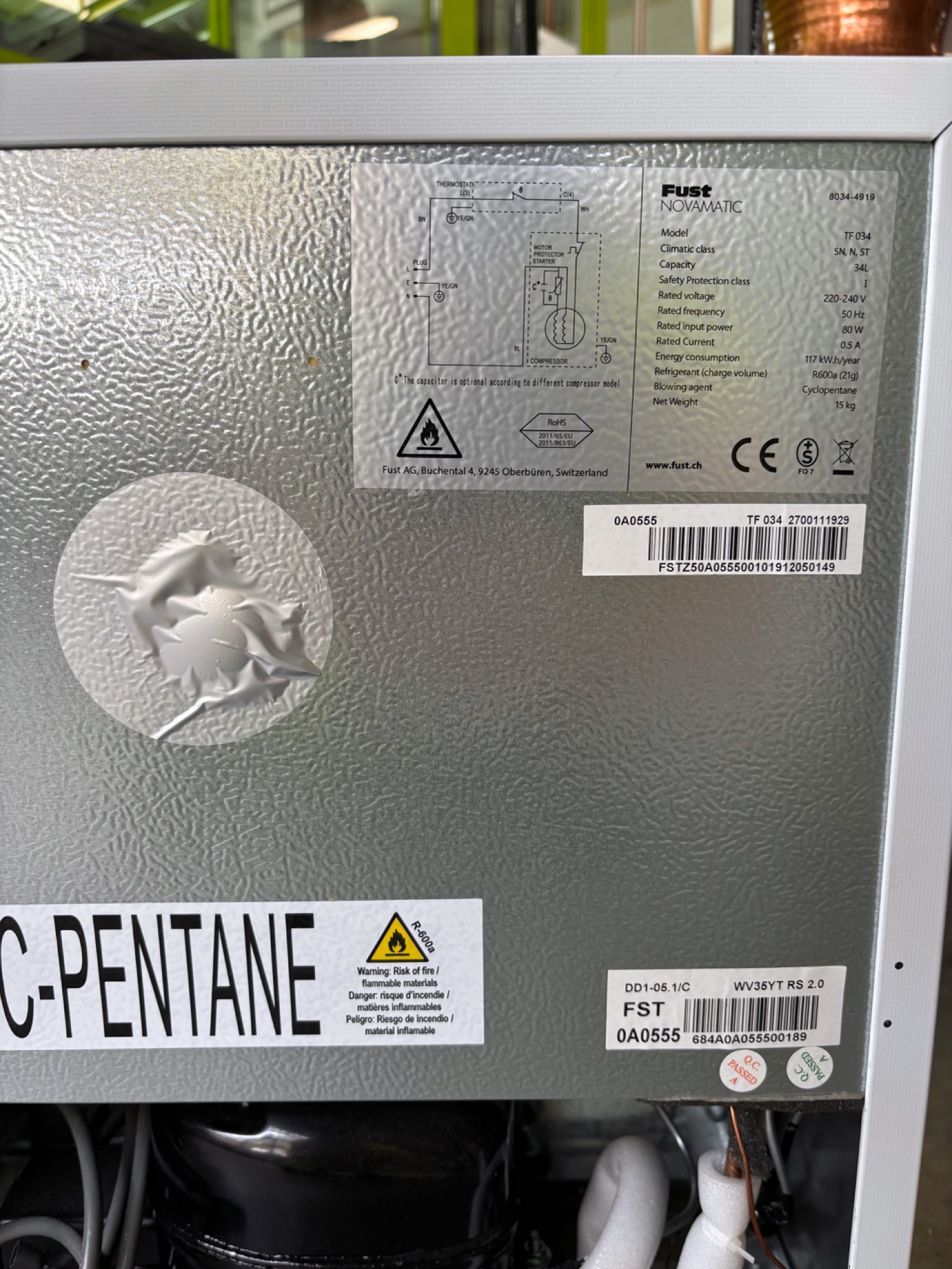 Novamatic TF 034 Tiefkühlbox, 34 Liter – Bild 4