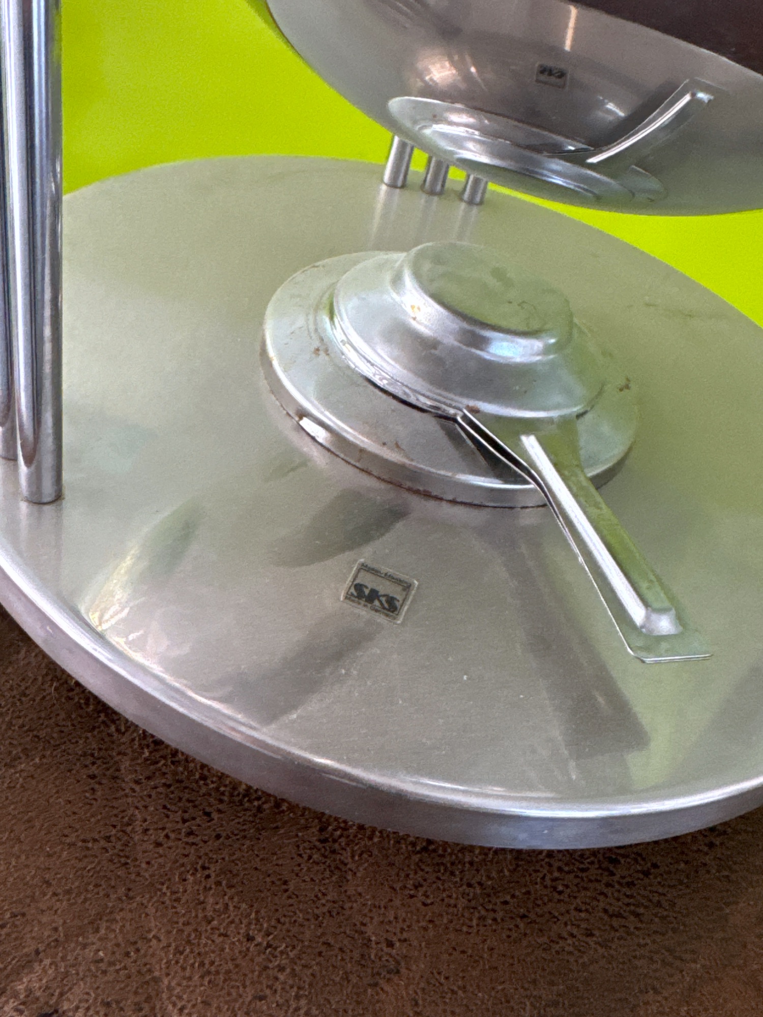 SKS Fondue Chinoise Kugel, Chrom, Art-déco-Stil – Bild 2