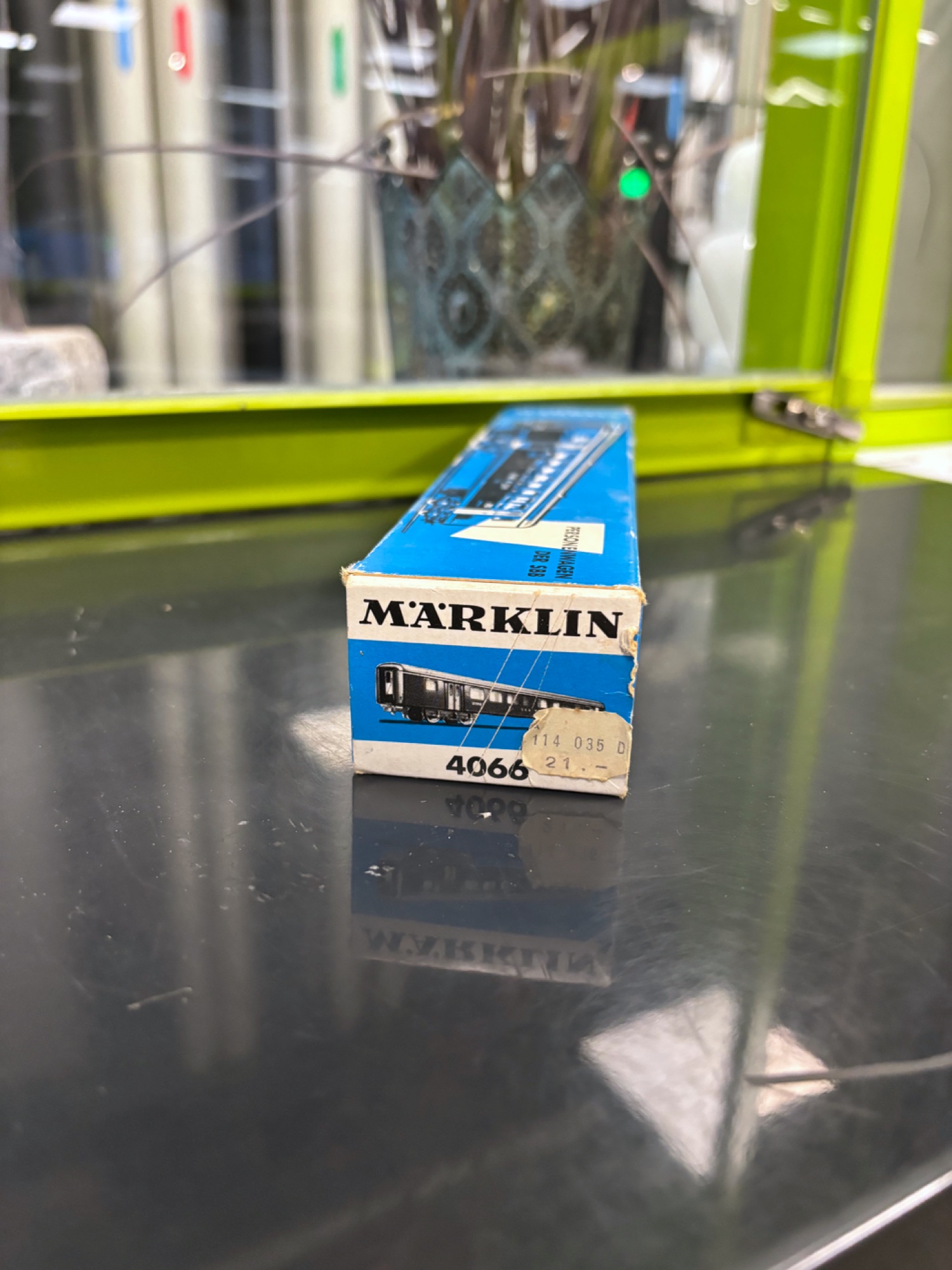 Märklin 4066 SBB Personenwagen H0, grün, mit Schachtel