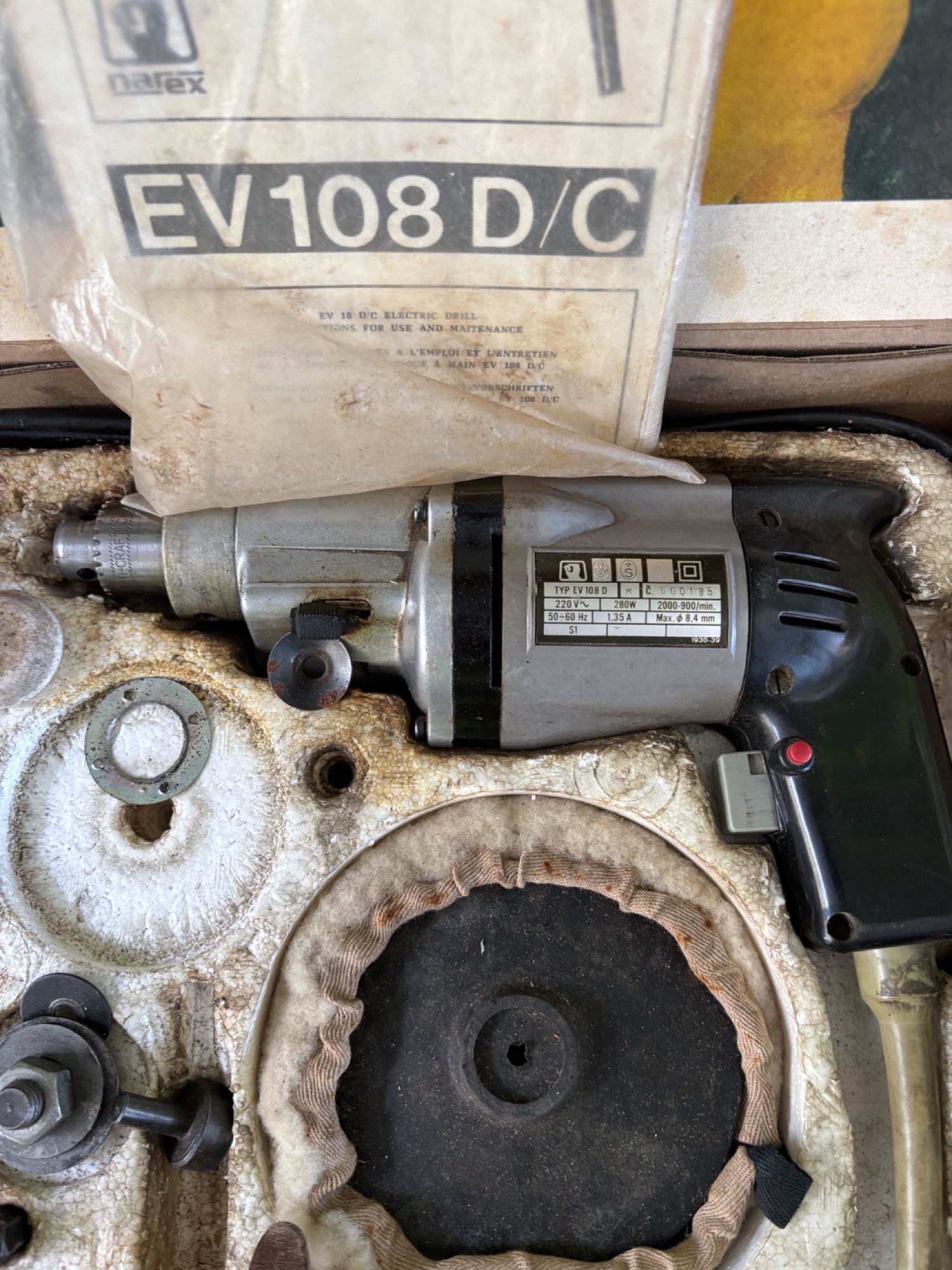 Narex EV 108 D/C Bohrmaschine Combi-Set im Koffer – Bild 3