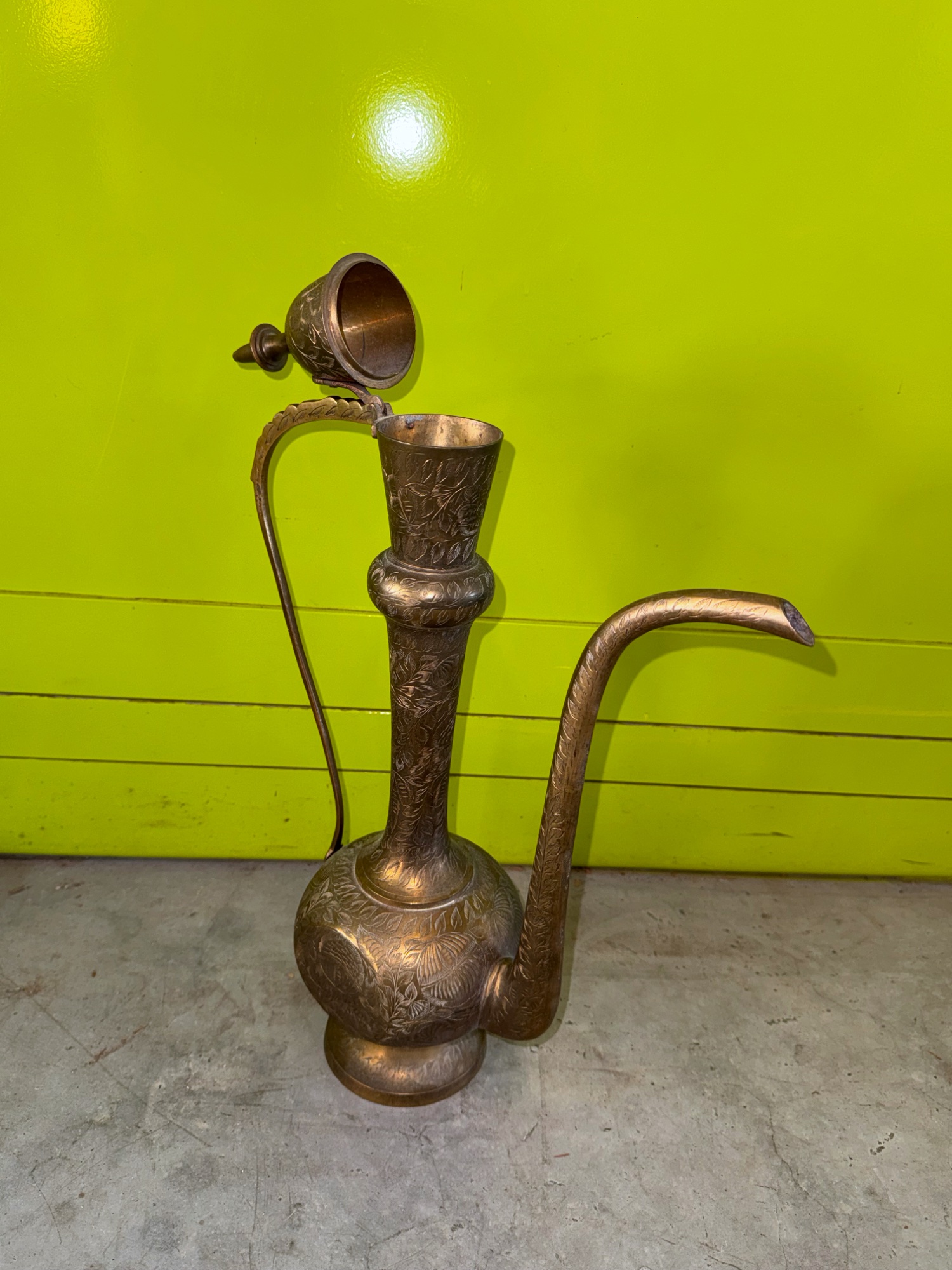 Orientalische Kanne aus Messing, 48 cm – Bild 3