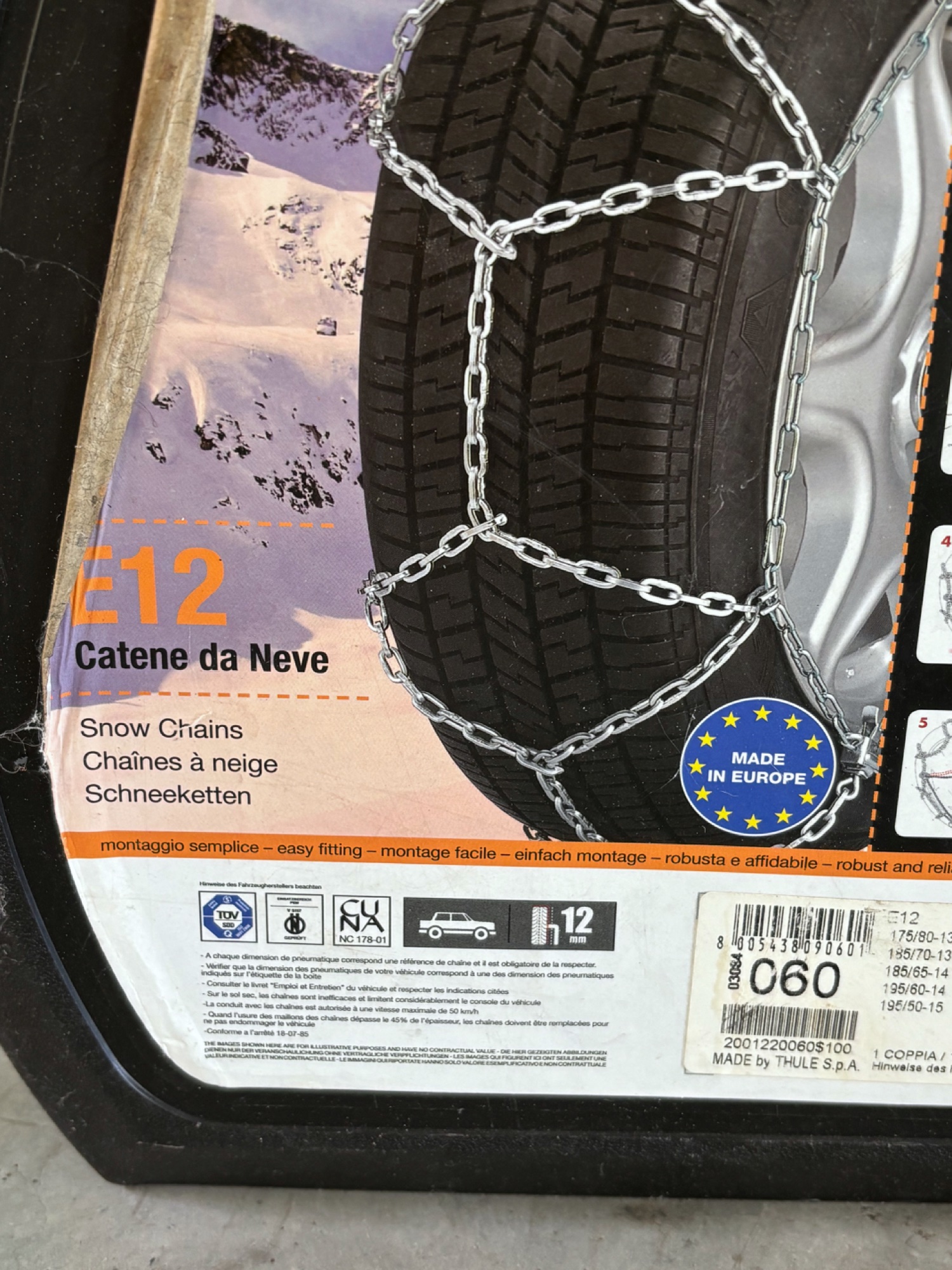 Thule E12 Schneeketten Gr. 060 mit Koffer – Bild 5